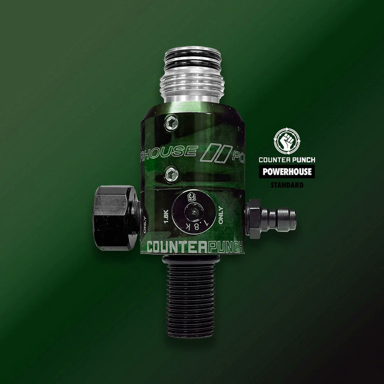 Powerhouse Counterpunch Regulator with Case - Black & Green Acid