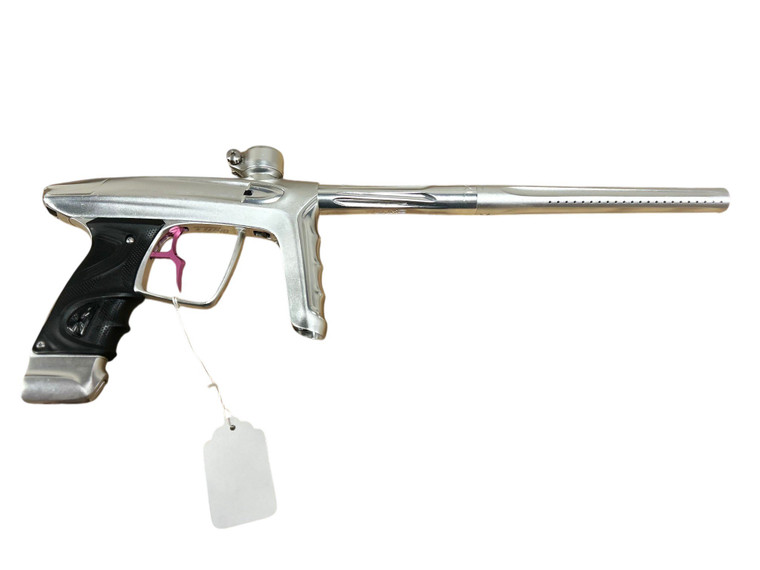 Used DLX TM40 Paintball Marker w/ Case - Dust Silver/Polished Silver