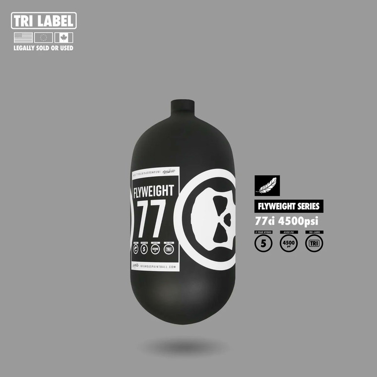 INFAMOUS FLYWEIGHT TANK 77CI - CORE SKULL - Black/White