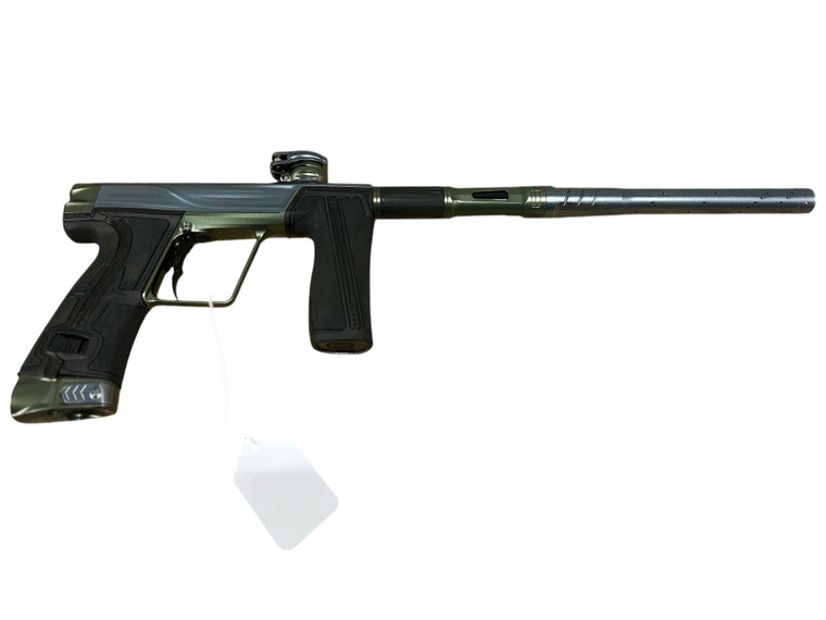 Used Planet Eclipse R5 Paintball Marker w/ Case - Pewter/Green