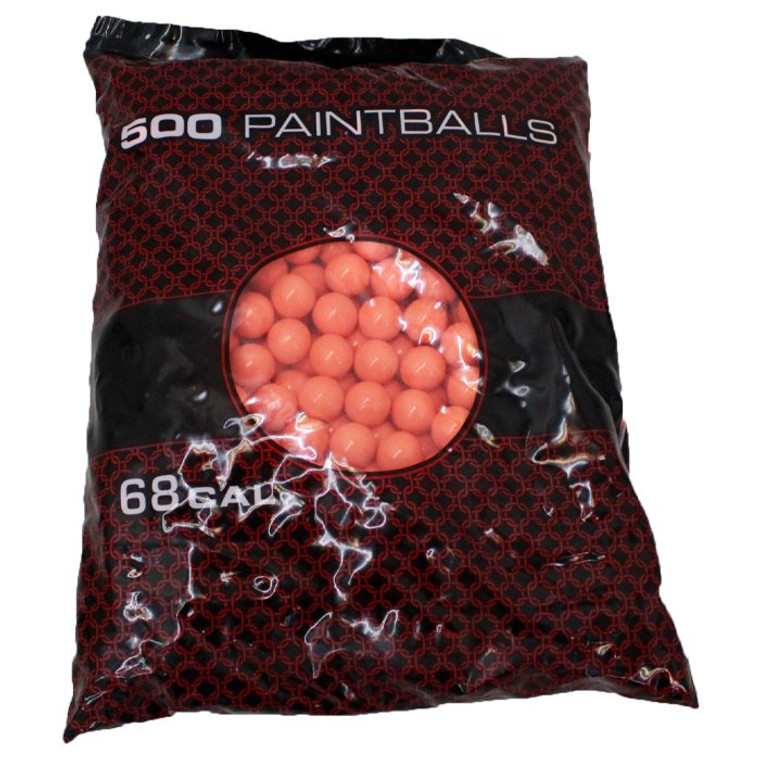 GI Sportz 1 Star Recreational Paintballs 500 Rounds - Orange Ball & Orange Fill