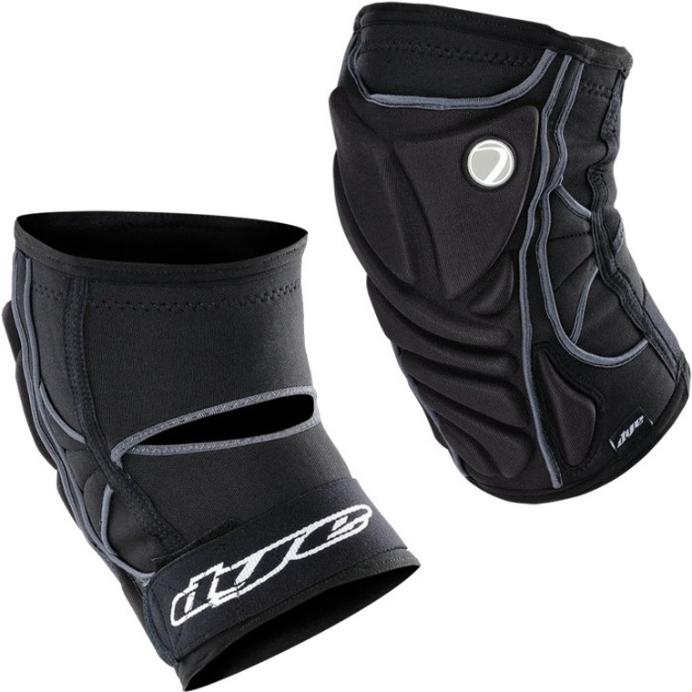 Dye Paintball Performance Knee Pads For Paintball Players - Black Grey - XL