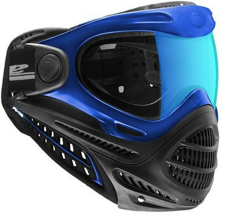 Dye Proto Axis Pro Paintball Airsoft Mask Goggle - Black Blue - Ice