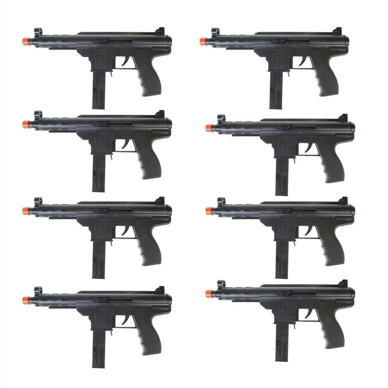 Lot of 8 250 FPS DOA Airsoft Spring Mini Tec9 Tactical Airsoft Gun Rifle 6mm BBs