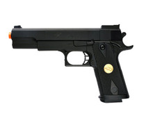 FULL SIZE M1911 TACTICAL SPRING AIRSOFT HAND GUN PISTOL w/ 1000 6mm BBs BB  Black