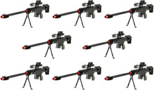 Rifle Airsoft M16 Spring Resorte 6 Mm Laser Linterna Balines