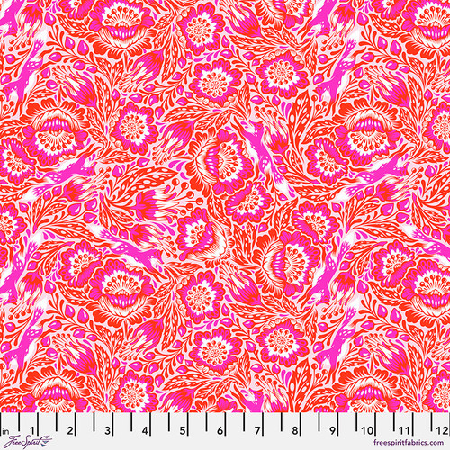 Free Spirit Fabric by Tula Pink - Tiny Beasts Out Foxed Glimmer