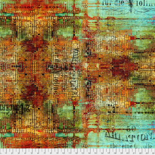 Free Spirit Fabric by Tim Holtz - Abandoned - Rusted Patina - Patina