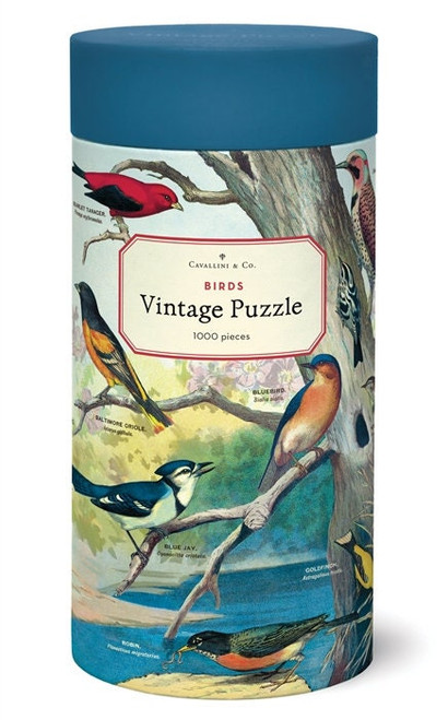 Cavallini and Co Puzzle /Birds 1000 pc Vintage Puzzle