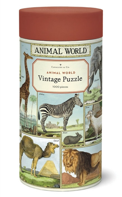Cavallini and Co Puzzle /Animal World 1000 pc Vintage Puzzle