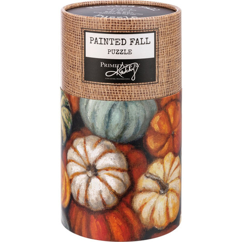 Primitives by Kathy Puzzle / Painted Fall Pumpkins - 1000 pc Vintage Puzzle