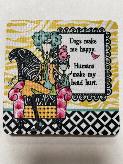 Dolly Mama's by Joey Drink Coaster - Dogs Make Me Happy