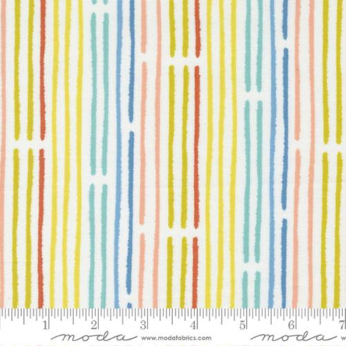 Moda Fabric - Paper + Cloth Delivered With Love Cloud 25136 11 - Sold by 1/2 Yard Increments, Cut Continuously