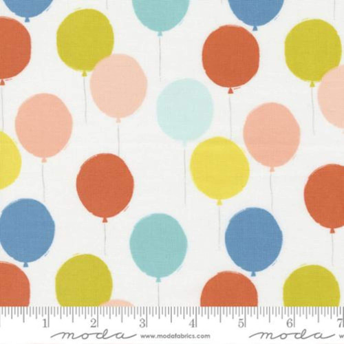 Moda Fabric - Paper + Cloth Delivered With Love Cloud 25132 11 - Sold by 1/2 Yard Increments, Cut Continuously