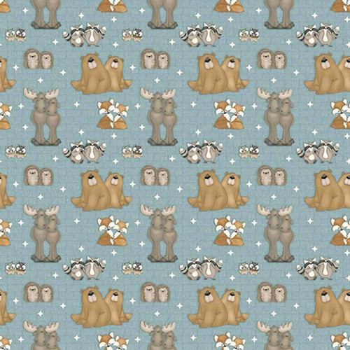 Henry Glass & Co Fabric - Dream Big Little One Quilt Fabric - Side By Side Animals