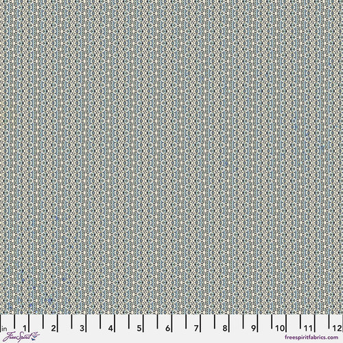 Tim Holtz Palette | Palette Blue | Blue Tiny Print - Blue | Sold by The 1/2 Yard