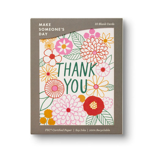 Compendium Make Someone's Day - Happy Flowers Thank You (11087)
