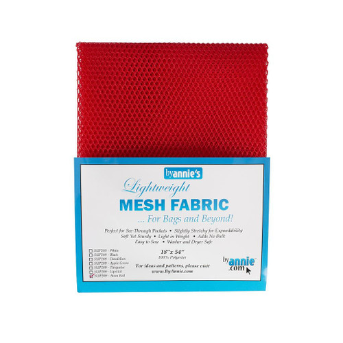 By Annie Lightweight Mesh 1/2 yard package - Atom Red