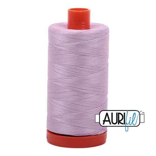 Aurifil 100% Cotton Mako Thread 50 wt - Light Lilac (MK50SP2510)