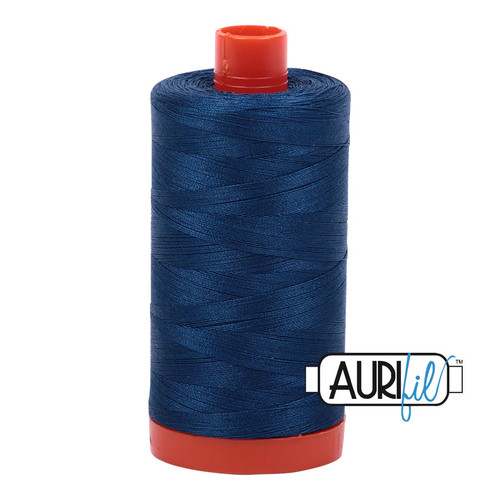 Aurifil 100% Cotton Mako Thread 50 wt - Medium Delft Blue (MK50SP2783)