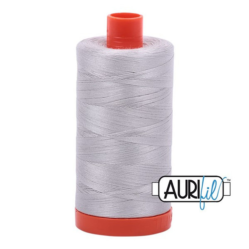 Aurifil 100% Cotton Mako Thread 50 wt - Aluminium (MK50SP2615)