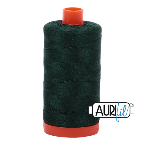 Aurifil 100% Cotton Mako Thread 50 wt - Forest Green (MK50SP4026)