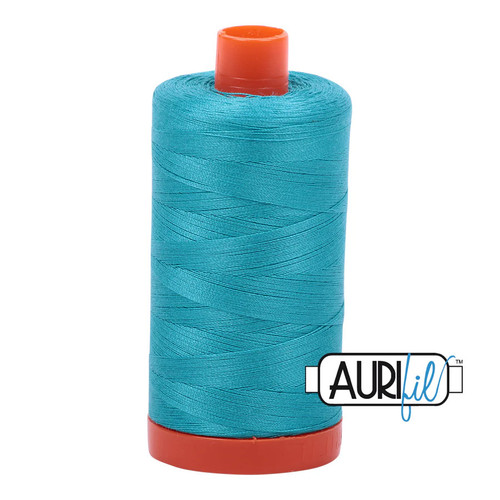 Aurifil 100% Cotton Mako Thread 50 wt - Turquoise (MK50SP2810)