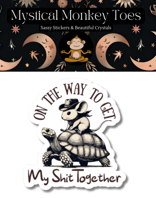 Mystical Monkey Toes Vinyl Sticker - Funny On the Way