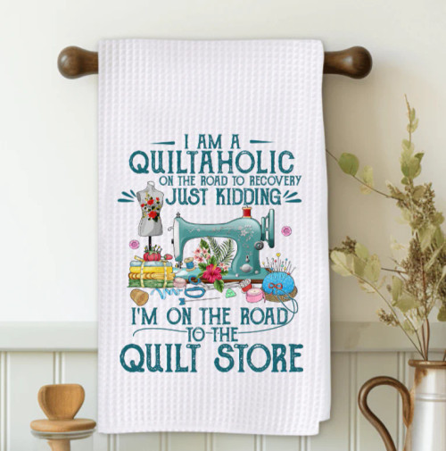 Salty Bison - Microfiber Towel - I Am A Quiltaholic