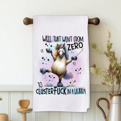 Salty Bison - Microfiber Towel - That Went From  Zero