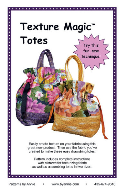 By Annie Patterns Texture Magic Totes (PBA100)