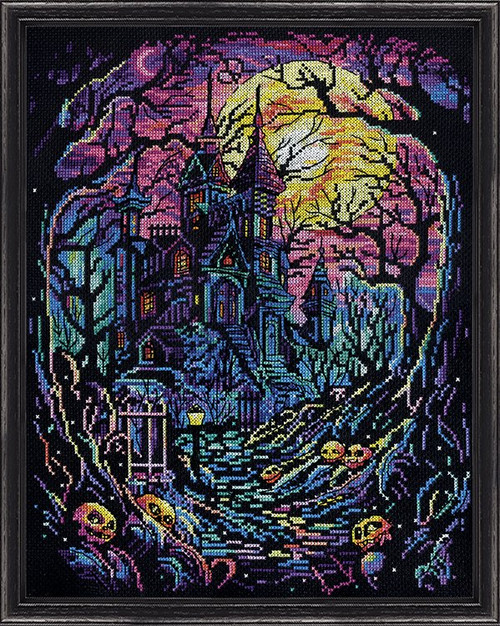 Design Works Crafts Counted Cross Stitch - Haunted House