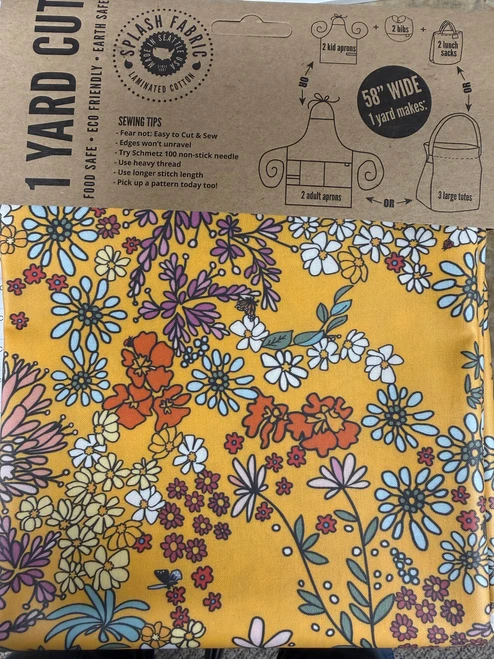 Splash Fabric - Laminated Cotton Golden Garden 1 Yard Cut (1YC-GGAR)