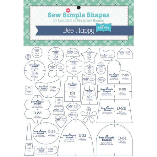 Lori Holt Bee Happy Sew Simple Shapes - Bee Happy Template Set