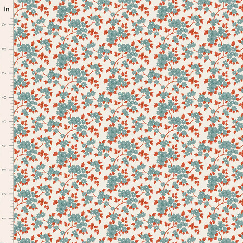Tilda Fabrics Village Life - Ruth Teal - Sold by half yard