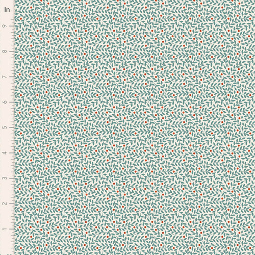 Tilda Fabrics Village Life Blender - Lillian Teal - Sold by half yard