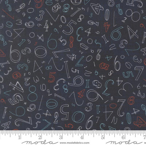 Moda Fabric - Data Numerals Hawking - Sold by the Half Yard