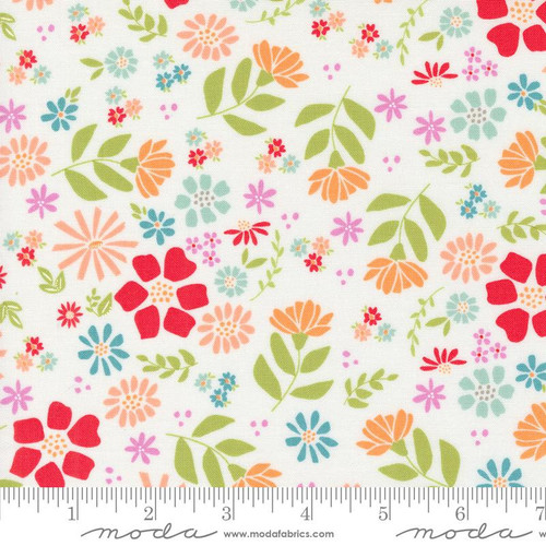 Moda Fabric - Laguna Sunrise Wild Rose Florals