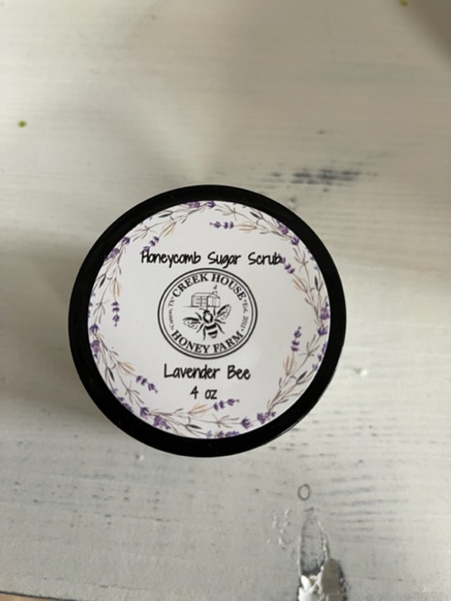 Creek House Honey Farm Honeycomb Sugar Scrub - Lavender Bee  4oz