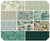 Tim Holtz Palette Teal Collection - 10 pcs Fat Quarter 1