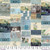 Tim Holtz Palette | Palette Blue | Blue Collage - Blue | Sold by The 1/2 Yard