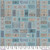 Tim Holtz Palette | Palette Blue | Blue Tickets - Blue | Sold by The 1/2 Yard
