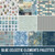 Tim Holtz Palette Blue Collection - 10 pcs Fat Quarter 1