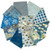 Tim Holtz Palette Blue Collection - 10 pcs Fat Quarter