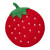 Once Again Home - Wool Trivet - Strawberry
