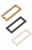 By Annie Premium Rectangle Rings Nickle - 1. Flat