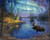 Figured'Art Paint By Number Rolled - Moose and Aurora Borealis (FA10023)