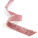 pink double sided velvet ribbon