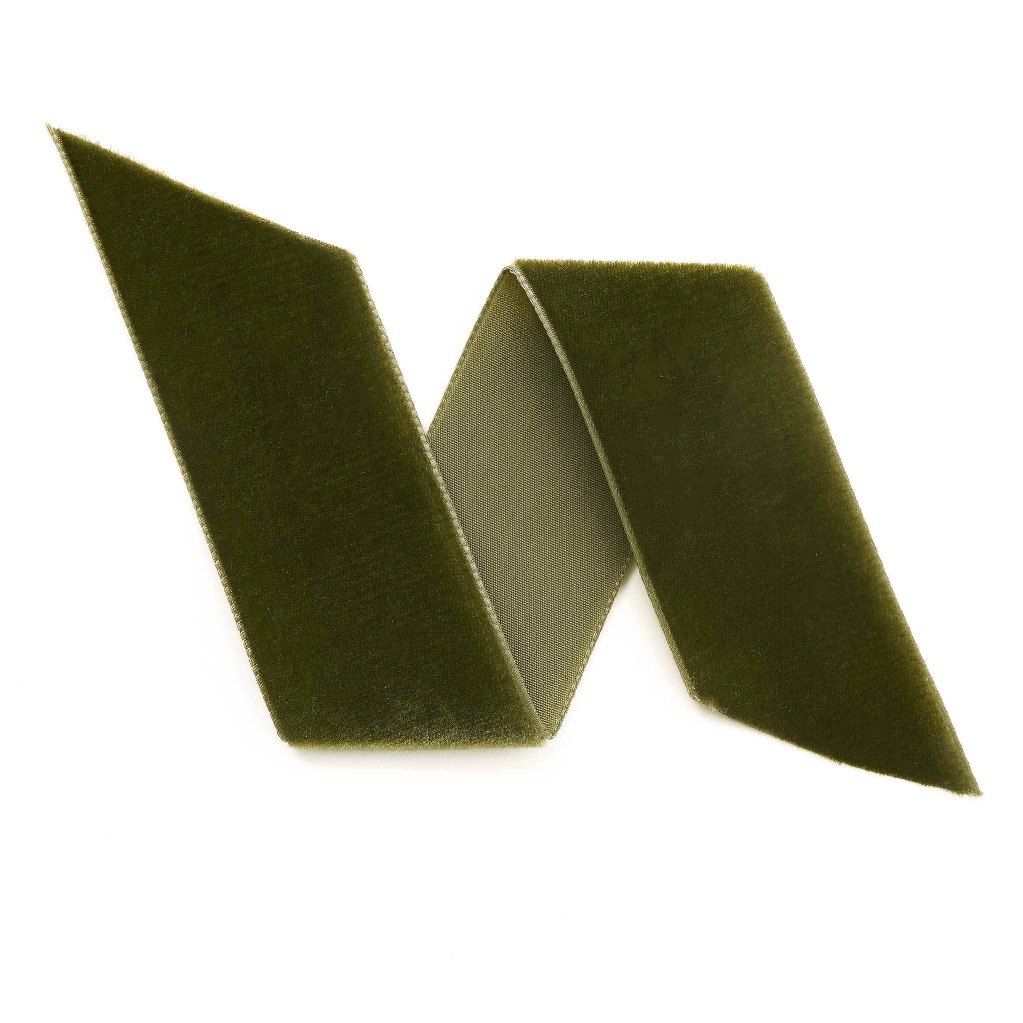 Loden Green 1 1/2 Swiss Velvet Ribbon 