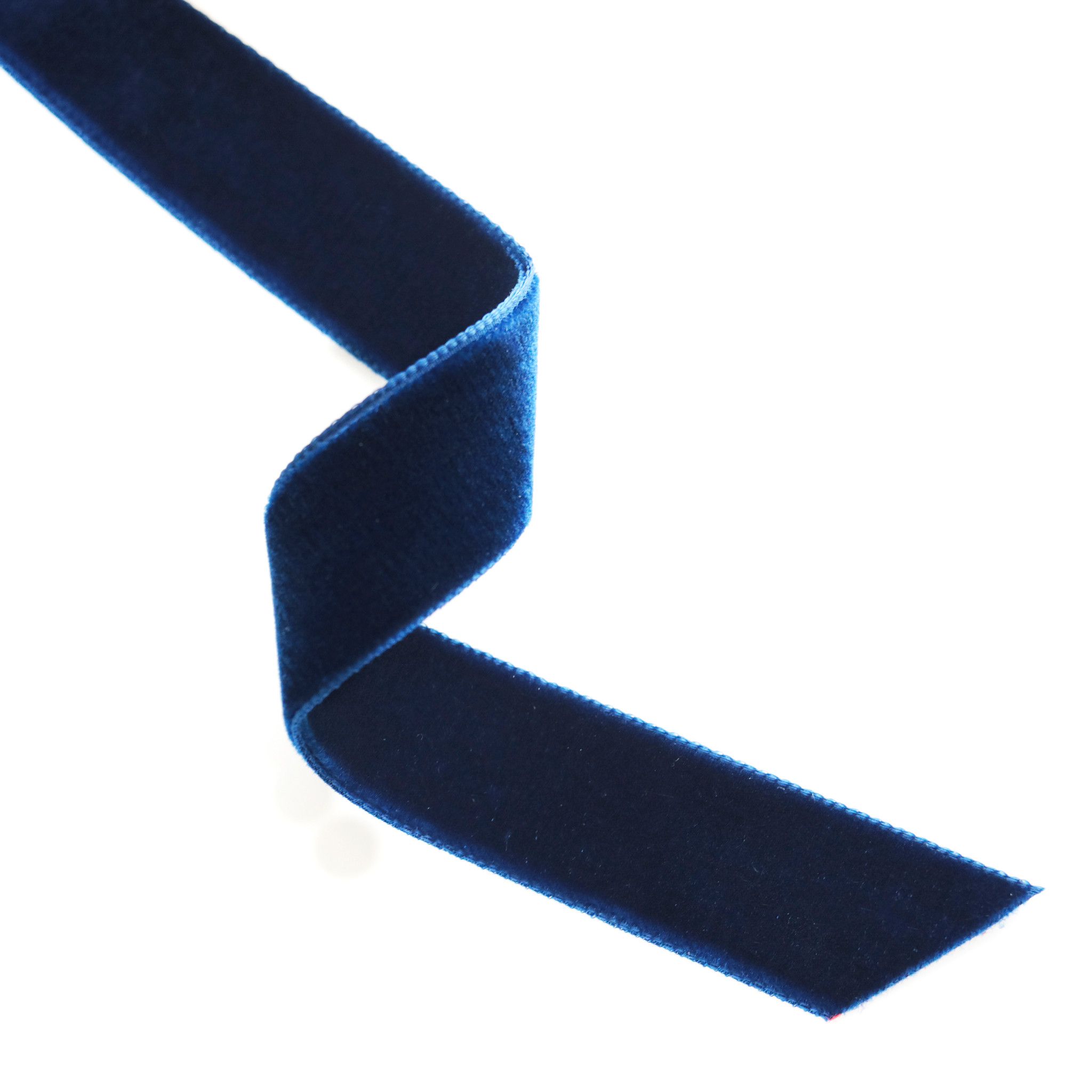 Wholesale Double Sided Navy Blue Velvet Ribbon